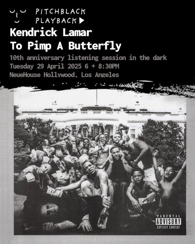 Kendrick Lamar 'To Pimp A Butterfly' (10th Anniversary) listening session in the dark @ NeueHouse Hollywood, Los Angeles - Tuesday 29 April 2025