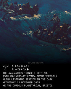 The Avalanches 'Since I Left You' (25th Anniversary - Zomba Scandinavian Promo Version) album listening session in the dark - Wednesday 12 November 2025 8:30PM @ We The Curious Planetarium, Bristol