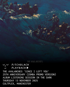 The Avalanches 'Since I Left You' (25th Anniversary - Zomba Scandinavian Promo Version) album listening session in the dark - Thursday 13 November 2025 8PM @ Cultplex, Manchester