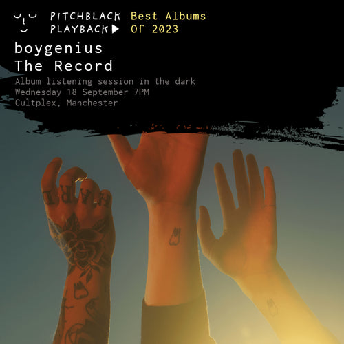 boygenius 'The Record' album listening session in the dark @ Cultplex, Manchester - Wednesday 18 September 2024 7PM