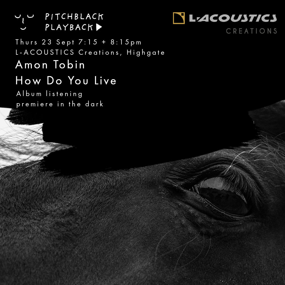 Amon Tobin 'How Do You Live' album listening premiere in the dark @ L-Acoustics Creations, Highgate, London - Thurs 23 Sept