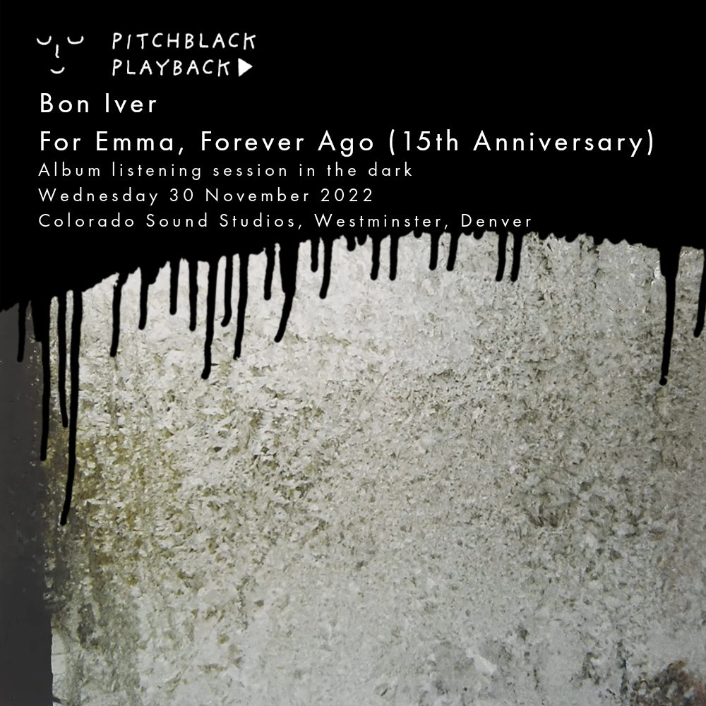 Bon Iver 'For Emma, Forever Ago' (15th Anniversary) album listening session in the dark @ Colorado Sound Studios, Westminster, Denver - Wednesday 30 November 2022