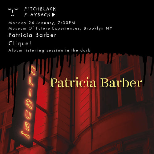 Patricia Barber 'Clique' album listening session in the dark - Monday 24 January 7:30PM @ Museum Of Future Experiences, Brooklyn, New York