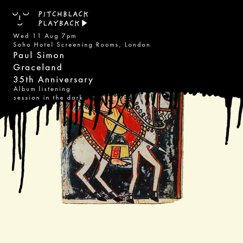 Paul Simon 'Graceland' 35th anniversary album listening session in the dark - The Soho Hotel Screening Rooms, London - Wed 11 August