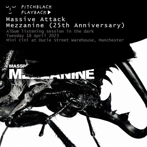 Massive Attack 'Mezzanine' (25th Anniversary) album listening session in the dark @ Mini Cini at Ducie Street Warehouse, Manchester - Tuesday 18 April 2023